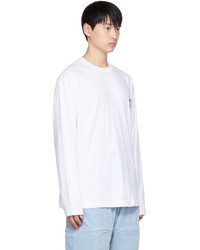 Wooyoungmi White Embroidered Long Sleeve T Shirt