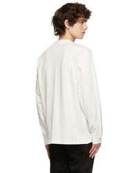 Nudie Jeans White Heavy Pocket Rudy Long Sleeve T Shirt