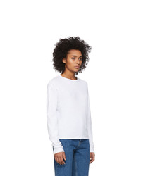 RE/DONE White Heritage Long Sleeve T Shirt