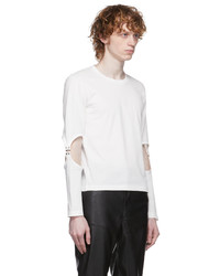 Dion Lee White Hook Long Sleeve T Shirt