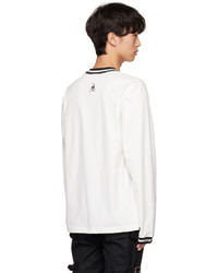 Mastermind World White Jacquard Long Sleeve T Shirt