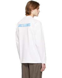 Jacquemus White Le T Shirt Gelo Long Sleeve T Shirt