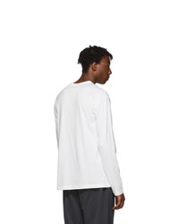 Y-3 White Logo Long Sleeve T Shirt