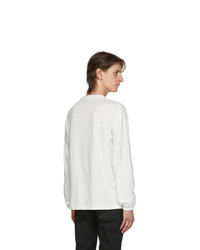 424 White Logo Long Sleeve T Shirt
