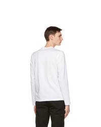 Belstaff White Logo Long Sleeve T Shirt