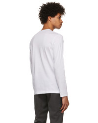 Sunspel White Long Sleeve T Shirt