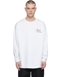 Alexander McQueen White Mcqueen Skeleton Long Sleeve T Shirt