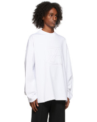 We11done White New Ed Long Sleeve T Shirt