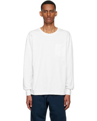 Bather White Organic Cotton Long Sleeve T Shirt
