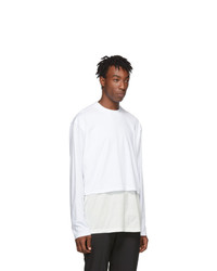 Givenchy White Overlay Long Sleeve T Shirt