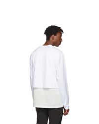 Givenchy White Overlay Long Sleeve T Shirt