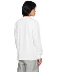 CARHARTT WORK IN PROGRESS White Patch Pocket Long Sleeve T Shirt