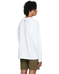 Billionaire Boys Club White Printed Long Sleeve T Shirt