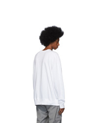 Ader Error White Stone Logo Long Sleeve T Shirt