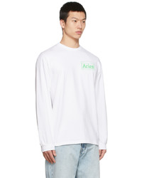 Aries White Temple Long Sleeve T Shirt