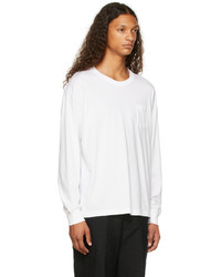 VISVIM White Ultimate Jumbo Long Sleeve T Shirt