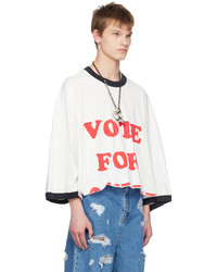 Doublet White Vote For Long Sleeve T Shirt