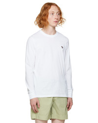 Ps By Paul Smith White Zebra Long Sleeve T Shirt
