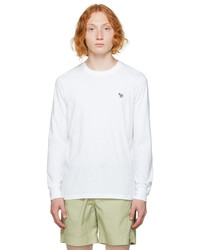Ps By Paul Smith White Zebra Long Sleeve T Shirt