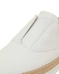 Tod's 10mm Leather Raffia Slip On Sneakers