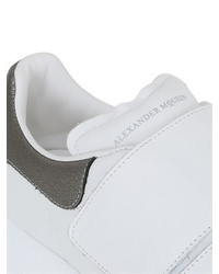 Alexander McQueen 40mm Strap Leather Metallic Sneakers