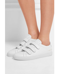 Common Projects Achilles Three Strap Leather Sneakers White