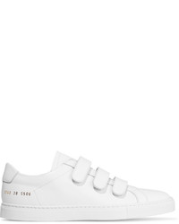 Common Projects Achilles Three Strap Leather Sneakers White