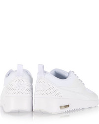 Nike Air Max Thea Mesh And Leather Sneakers White