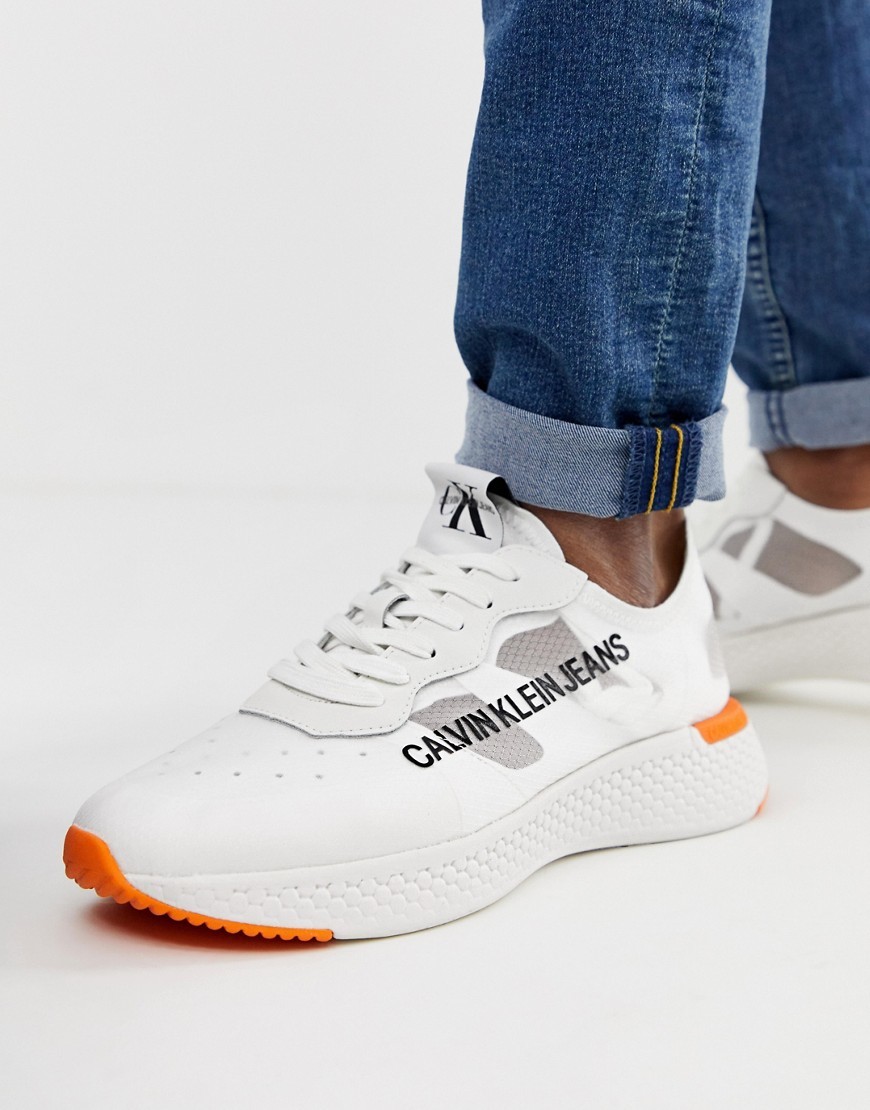 Calvin Klein Trainers In White, $99 | Asos | Lookastic