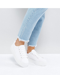 ASOS DESIGN Asos Day Light Wide Fit Chunky Flatform Lace Up Trainers