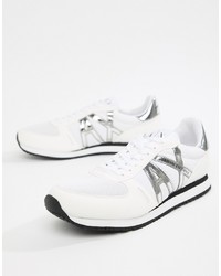 Armani Exchange Ax Logo Trainers In White