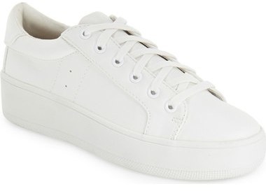 steve madden bertie sneaker white