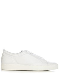 Lanvin Capped Toe Low Top Leather Trainers