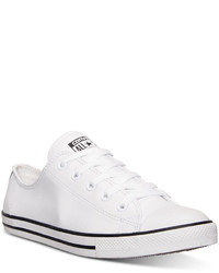 Converse Chuck Taylor Dainty Leather Casual Sneakers From Finish Line