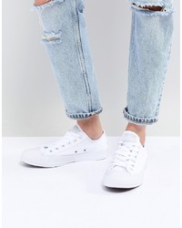 Converse Chuck Taylor Ox Trainers In Triple White