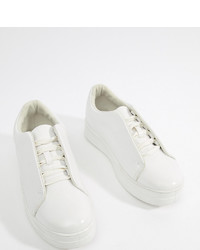 Truffle Collection Clean Lace Up Trainers