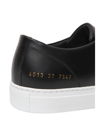 Common Projects Court Brushed Leather Sneakers