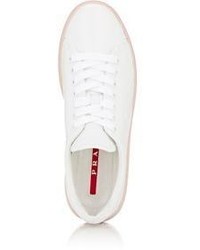 Prada Linea Rossa Contrast Sole Low Top Sneakers