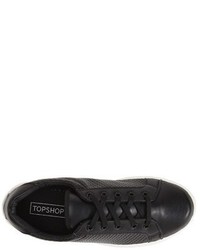 Topshop Copenhagen Lizard Embossed Faux Leather Sneaker Size 105us 41eu White