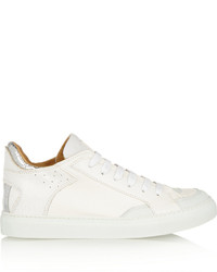 MM6 MAISON MARGIELA Cracked Leather Sneakers White