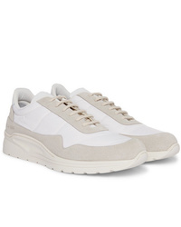 Common Projects Cross Trainer Suede Nylon And Leather Sneakers