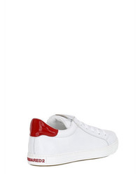 Dsquared2 10mm Tennis Club Leather Sneakers