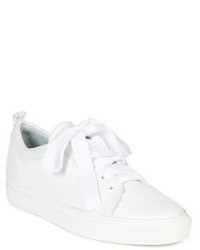 Lanvin Embossed Leather Low Top Sneakers