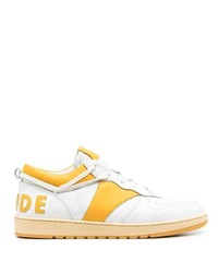 Rhude Embroidered Logo Low Top Sneakers