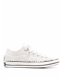 Palm Angels Fringe Basked Low Vulcanized Sneakers