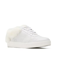 Mr & Mrs Italy Furry Detail Low Top Sneakers