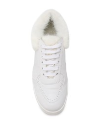 Mr & Mrs Italy Furry Detail Low Top Sneakers