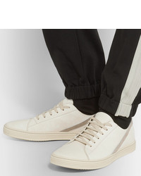 Rick Owens Geotrasher Suede Trimmed Leather Sneakers