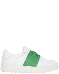 Valentino Green Stripe Leather Sneaker