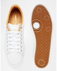 Fred Perry Hopman White Leather Sneakers